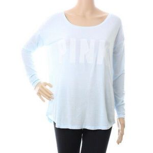 VS PINK long sleeve light blue shirt!